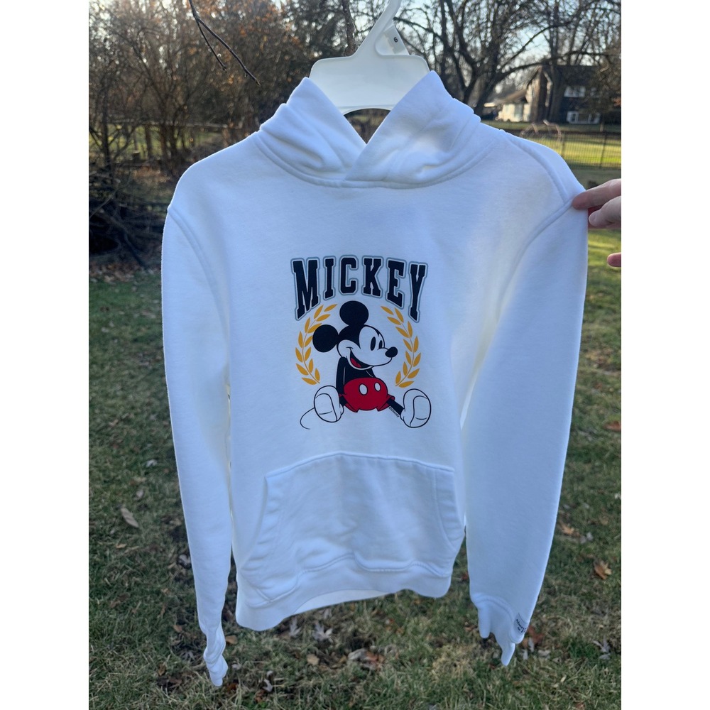 Abercrombie & Fitch Kids X‎ Disney Mickey Mouse | Crisp White Hoodie | SZ 15/16